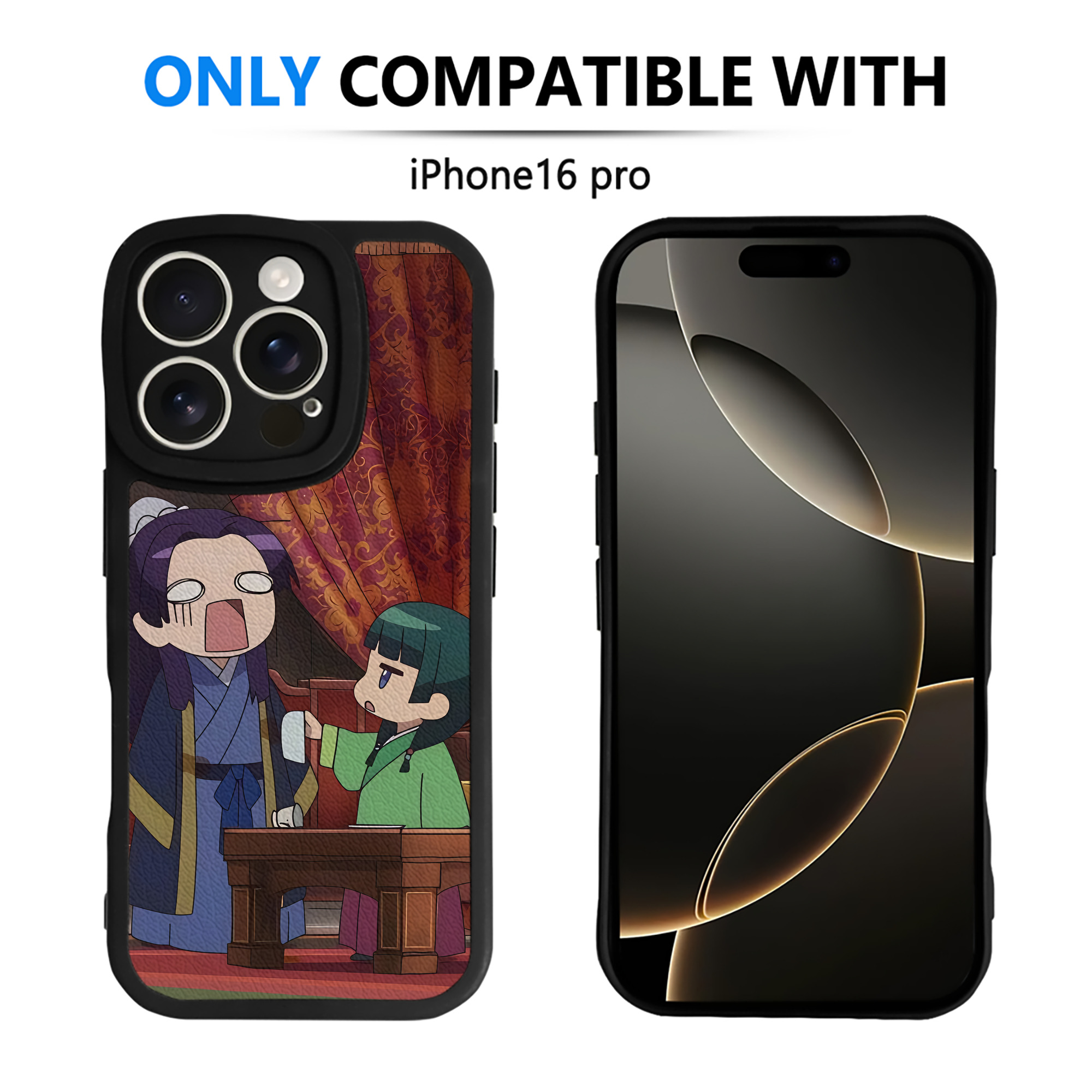 薬屋のひとりごと The Apothecary Diaries 【iPhone 16シリーズ対応】シリコンスマホケース（レザー調） 材質：シリコン